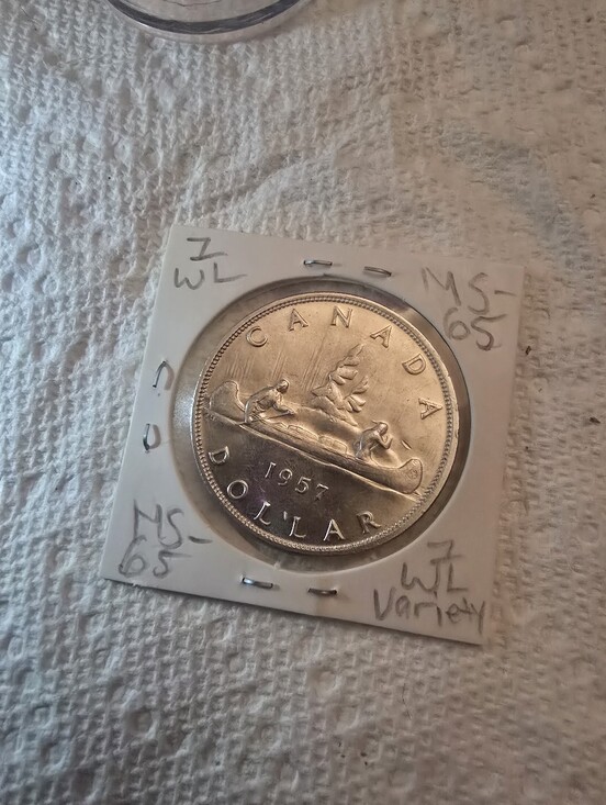 Other - PRICE DROP** MS-65 1WL 1957 CANADIAN SILVER DOLLAR (80% Silver)